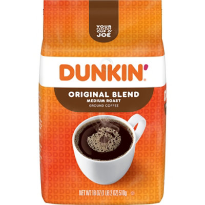 Dunkin' 18 Ounce Original Roast & Ground Coffee Bag - 18 Oz - Image 1