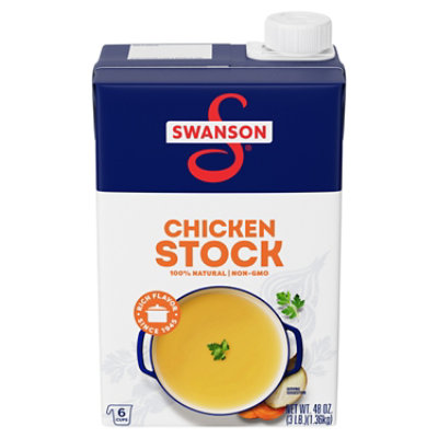 Swanson Chicken Stock - 48 Oz - Image 1