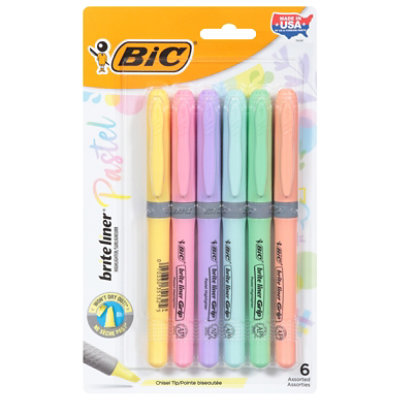 BIC Brite Liner Pastel Ink Highlighter - 6 Count - Image 3