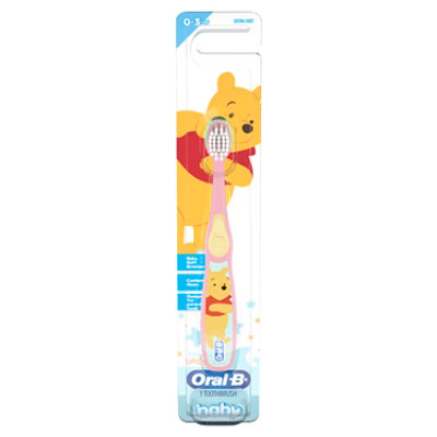 Oral-B Disneys Pooh Soft Bristles 0-3 Years Baby Toothbrush - Each - Image 1