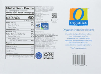 O Organics Strawberry Apple Sauce Pouches 12 count - 3.17 Oz - Image 5