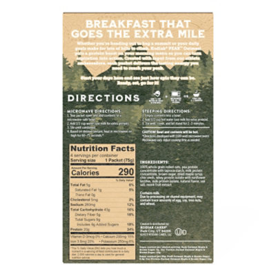 Kodiak PEAK Maple Brown Sugar Instant Oatmeal Packets Box - 10.58 Oz - Image 5