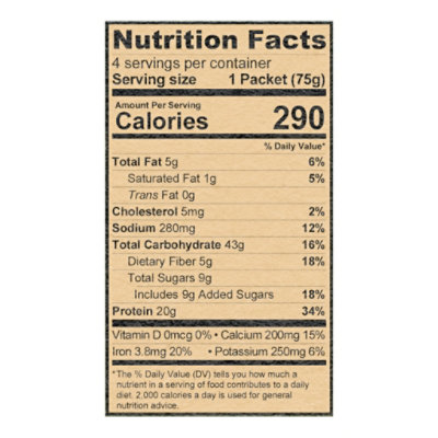 Kodiak PEAK Maple Brown Sugar Instant Oatmeal Packets Box - 10.58 Oz - Image 3