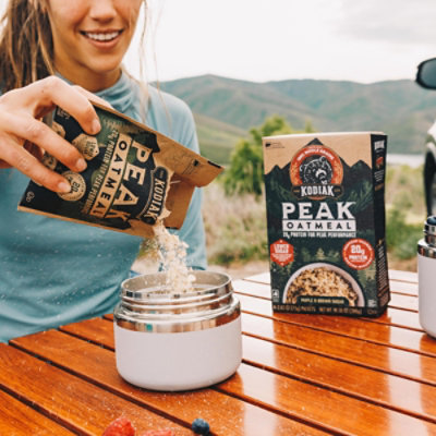 Kodiak PEAK Maple Brown Sugar Instant Oatmeal Packets Box - 10.58 Oz - Image 2