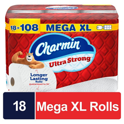 Charmin Strong 18 Super Mega - 18 Roll - Image 1