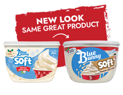 Blue Bunny Soft Frosted Sugar Cookie Frozen Dairy Dessert - 46 Fl. Oz. - Image 5