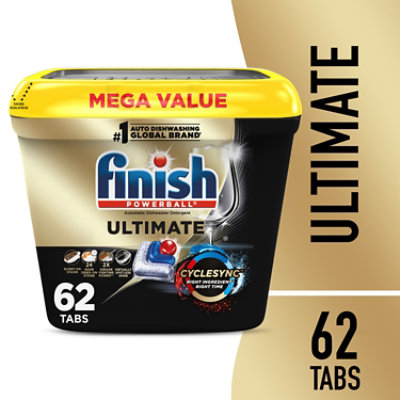 Finish Ultimate Dishwasher Detergent - 62 Count - Image 1