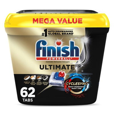 Finish Ultimate Dishwasher Detergent - 62 Count - Image 2