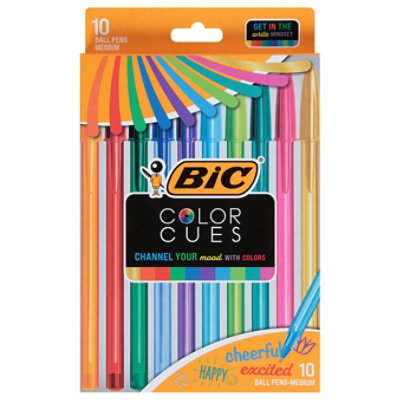 Bic Color Cues Cristall Ball Pen - 10 Count - Fashion Inks - 10 Count - Image 3