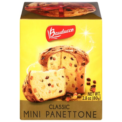 Bauducco Mini Panettone Classic Moist And Fresh Holiday Cake Traditional Italian Recipe - 2.8 Oz - Image 3