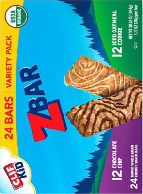 Zbar Chocolate Chip & Iced Oatmeal Cookie  Energy Snack Granola Bars Variety Pack - 24 Count - Image 5
