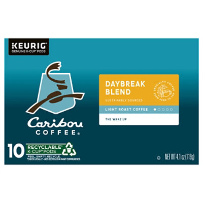 Caribou Coffee Daybreak Morning Blend Keurig Single Serve K Cup Pod Light Roast Coffee - 10 Count - Image 3