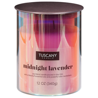 Tuscany Serene Clean Midnight Lavender Candle - 12 Oz - Image 3