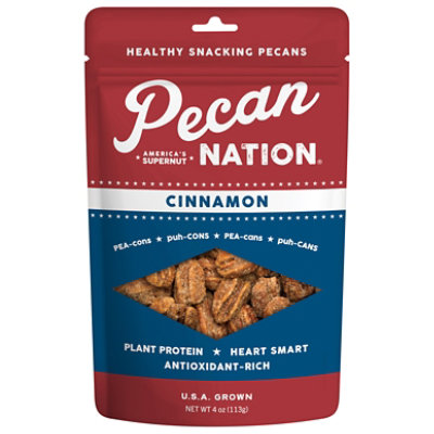 Pecans Cinnamon - 4 Oz - Image 1