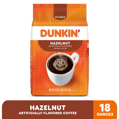 Dunkin' 18 Ounce Hazelnut Roast & Ground Coffee Bag - 18 Oz - Image 2