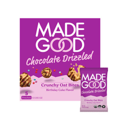 Madegood Crunchy Drizzled Oat Bites Birthday Cake - .85 Oz - Image 1