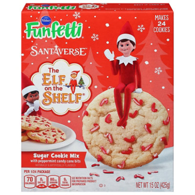 Pillsbury Funfetti Elf On The Shelf Candy Cane Cookie - 15 Oz - Image 3