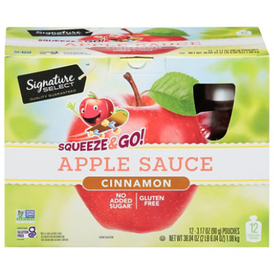 Signature SELECT Cinnamon Apple Sauce Pouches - 12-3.17 Oz - Image 3