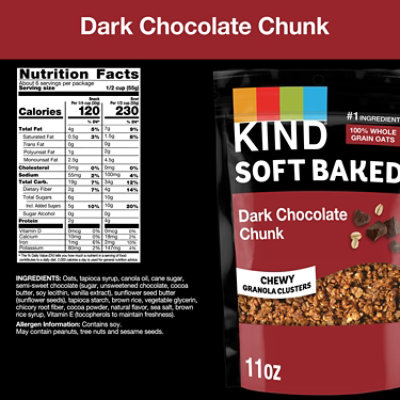 KIND Soft Baked Dark Chocolate Chunk Granola - 11 Oz - Image 2
