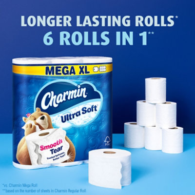 Charmin Soft 9 Super Mega - 9 Roll - Image 4