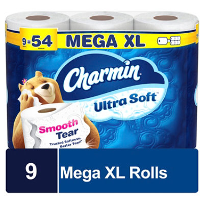 Charmin Soft 9 Super Mega - 9 Roll - Image 1