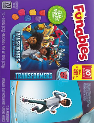 Funables Transformers Fruit Snacks 10 Count - 8 Oz - Image 6