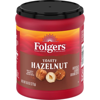 Folgers Toasty Hazelnut Roast & Ground Coffee - 9.6 Oz - Image 1