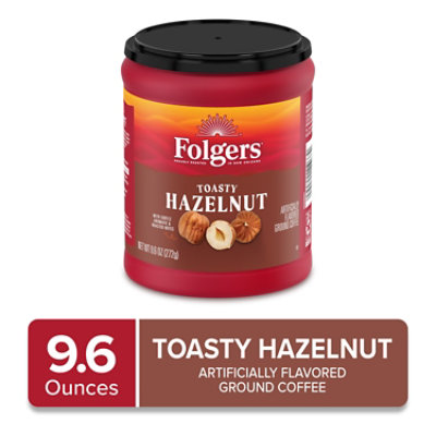 Folgers Toasty Hazelnut Roast & Ground Coffee - 9.6 Oz - Image 2