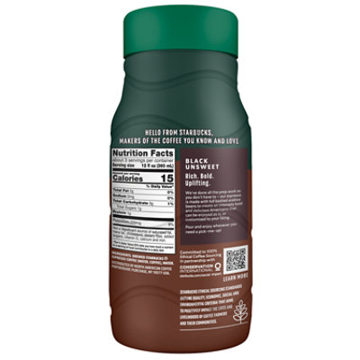 Starbucks Black Unsweet Iced Espresso - 40 Fl. Oz. - Image 1