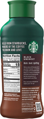Starbucks Black Unsweet Iced Espresso - 40 Fl. Oz. - Image 2