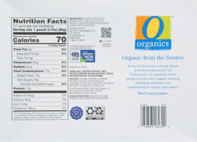 O Organics Cinnamon Apple Sauce Pouches 12 Count - 3.17 Oz - Image 6