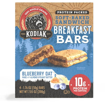 Kodiak Blueberry Oat Breakfast Bars Box - 7.05 Oz - Image 1