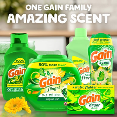 Gain Ultra Original Liquid Fabric Softener - 100 Fl. Oz. - Image 7