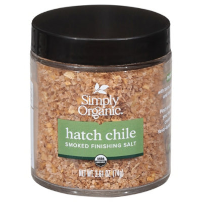 Simply Organic Salt Finishing Hatch Chile Smoked - 2.61 Oz