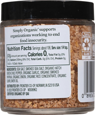 Simply Organic Salt Finishing Hatch Chile Smoked - 2.61 Oz - Image 6