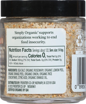 Simply Organic Salt Finishing Citrus Rosemary - 2.58 Oz - Image 6