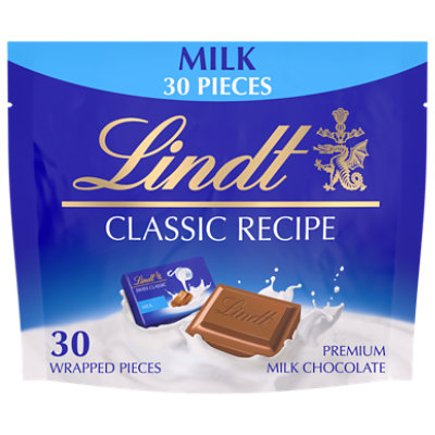 Lindt CLASSIC RECIPE Milk Chocolate Candy Individually Wrapped Pieces Pouch - 6 Oz - Image 1