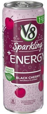 V8 Sparkling Energy Drink - Black Cherry - 12 Bottles Total (11.5 Fl oz Per Bottle) - Image 2