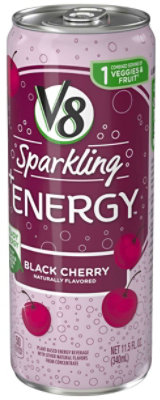 V8 Sparkling Energy Drink - Black Cherry - 12 Bottles Total (11.5 Fl oz Per Bottle) - Image 3