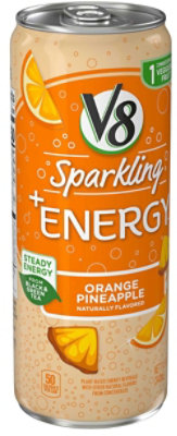 V8 Sparkling Orange Pineapple Energy Drink - 11.5 Fluid Ounce (Pack of 12) - Image 2