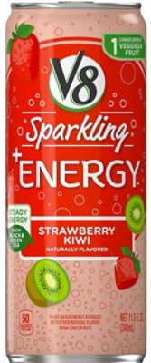 V8 Sparkling Energy Drink - Strawberry Kiwi - 12 Bottles Total (11.5 Fl oz Per Bottle) - Image 4