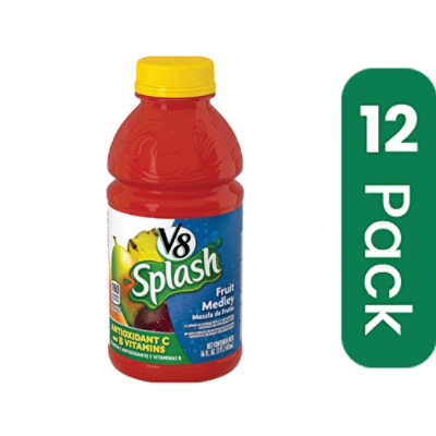 V8 Splash Fruit Beverage - 16 Fluid Ounce (Pack of 12) - Image 1