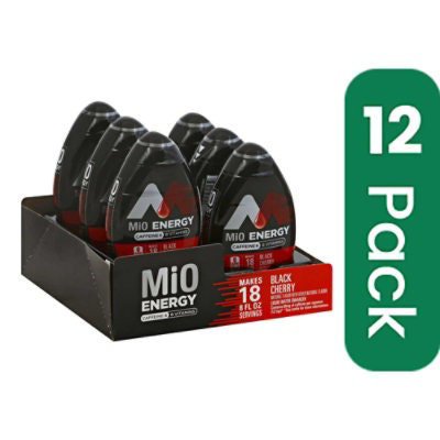 Mio Black Cherry Liquid Water Enhancer - 1.62 Fluid Ounce (Pack of 12) - Image 1