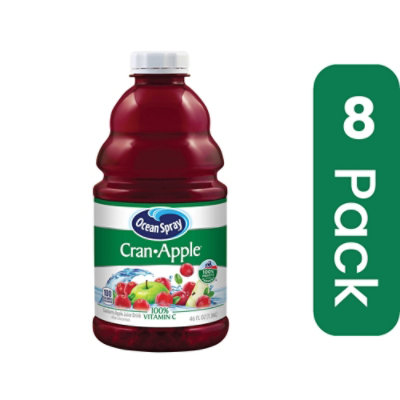 Ocean Spray Cranberry Apple Juice - 46 Ounce (Pack of 8) - Image 1