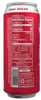Sparkling Ice Plus Caffeine Cherry Vanilla Naturally Flavored Sparkling Water with Antioxidants and Vitamins - 16 Fluid Ounce (Pack of 12) - Image 2