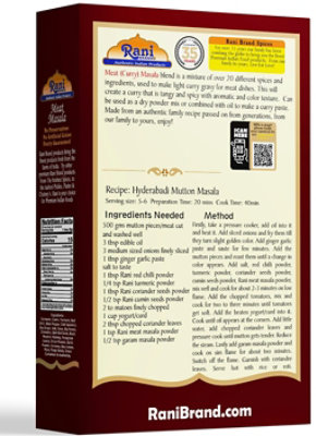 Rani Brand Authentic Indian Products -  Meat Curry Masala 21-Spice Blend 3.5oz (100g) - Image 2