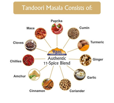 Rani Brand Authentic Indian Products -  Tandoori Masala, Indian 11-Spice Blend - 7oz (200g) - Image 2
