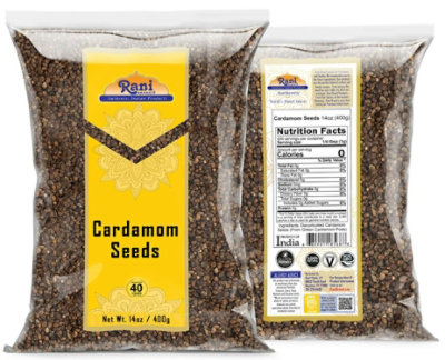 Rani Brand Authentic Indian Products - Cardamom (Elachi) Decorticated Seeds - 14oz (400g) - Image 2