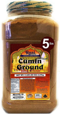 Rani Brand Authentic Indian Products - Cumin (Jeera) Powder - 80oz (5lbs) 2.27kg - Image 1