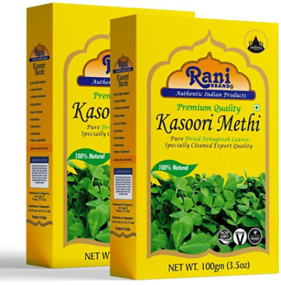 Rani Brand Authentic Indian Products - Fenugreek Leaves Dried (Kasoori Methi) - 3.5oz (100g) - Image 3